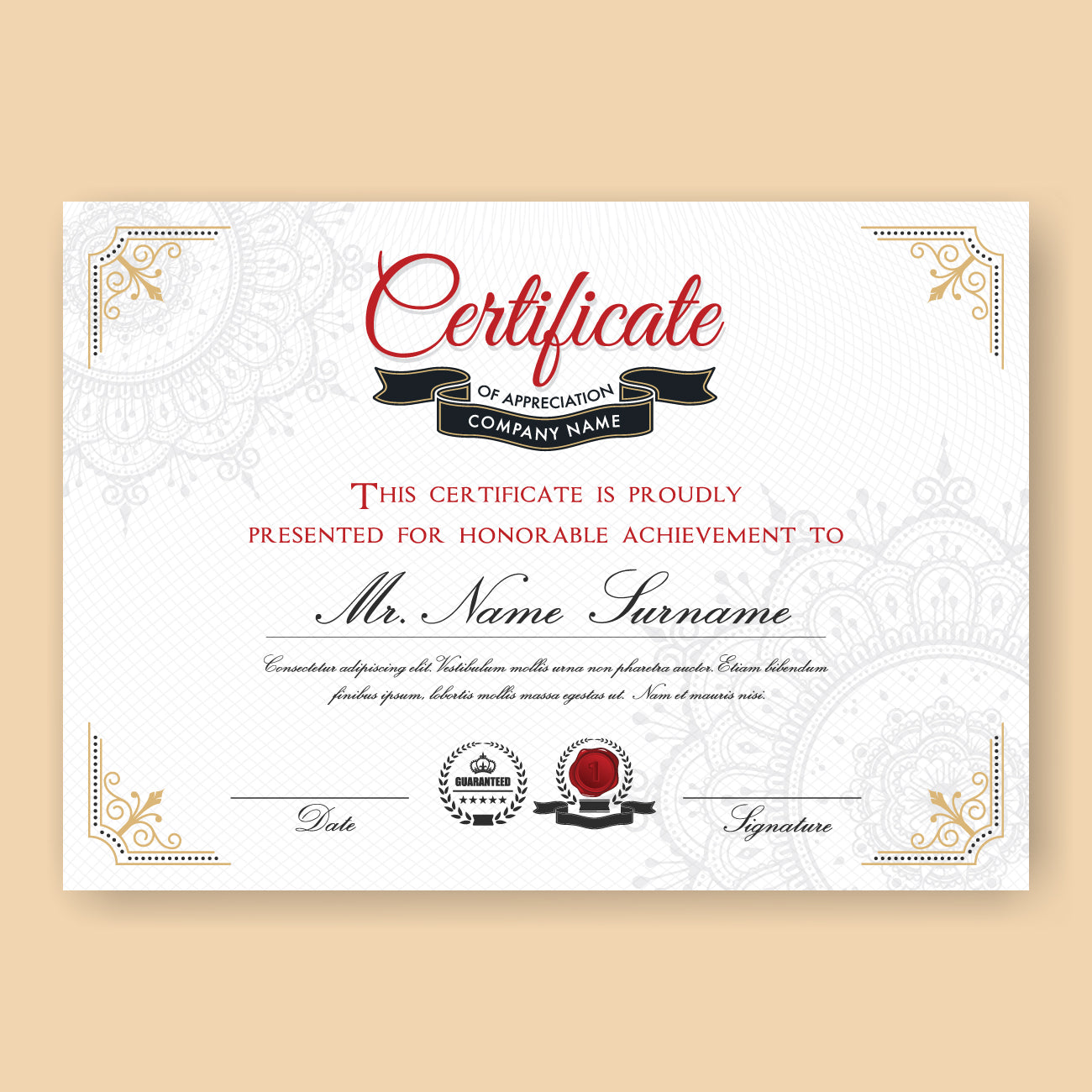 CERTIFICATES