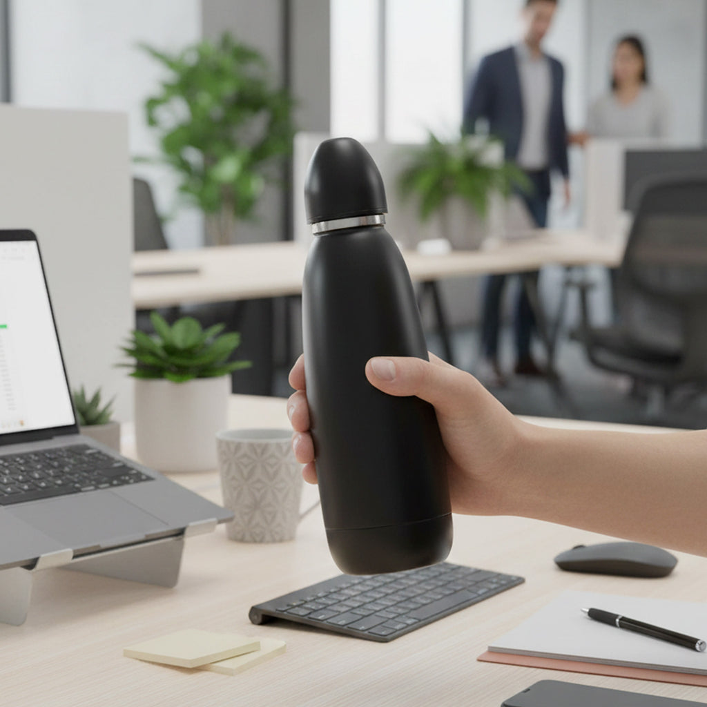 Matte Black Eco-Thermal Flask 500ml