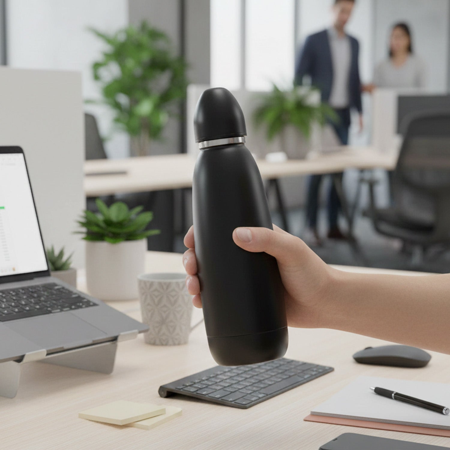 Matte Black Eco-Thermal Flask 500ml