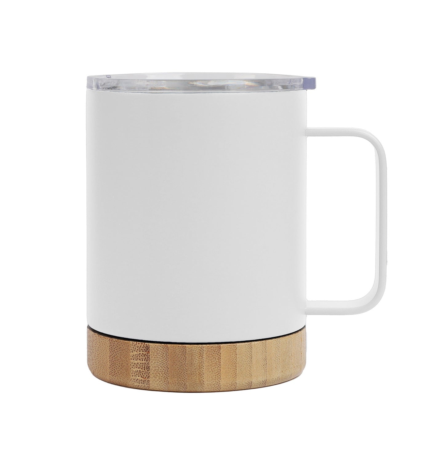 Bamboo Base Stainless Steel Mug