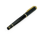 Arabic Traditional Bisht Design Metal Pens  Glossy Black with Gold Outline