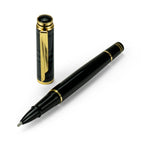 Arabic Traditional Bisht Design Metal Pens  Glossy Black with Gold Outline