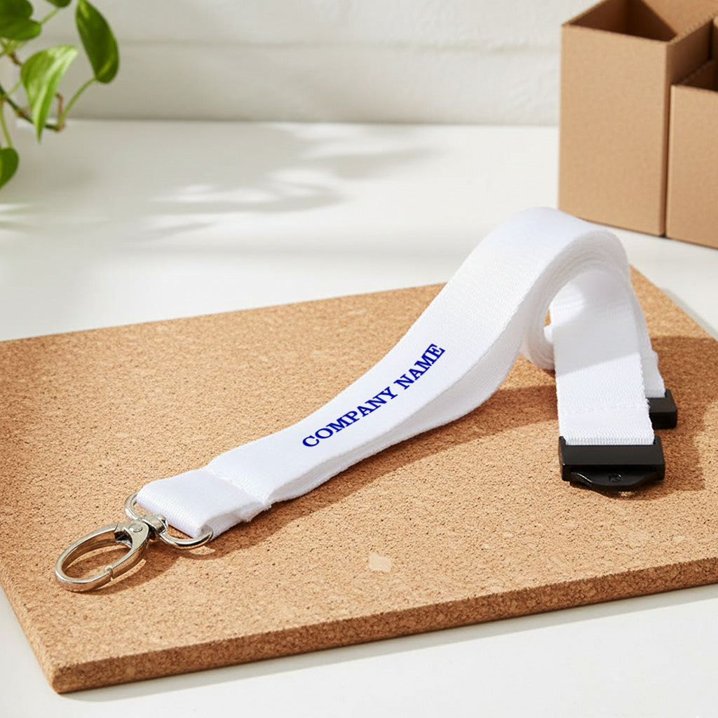 RPET Lanyards with Hooks and Safety Clip