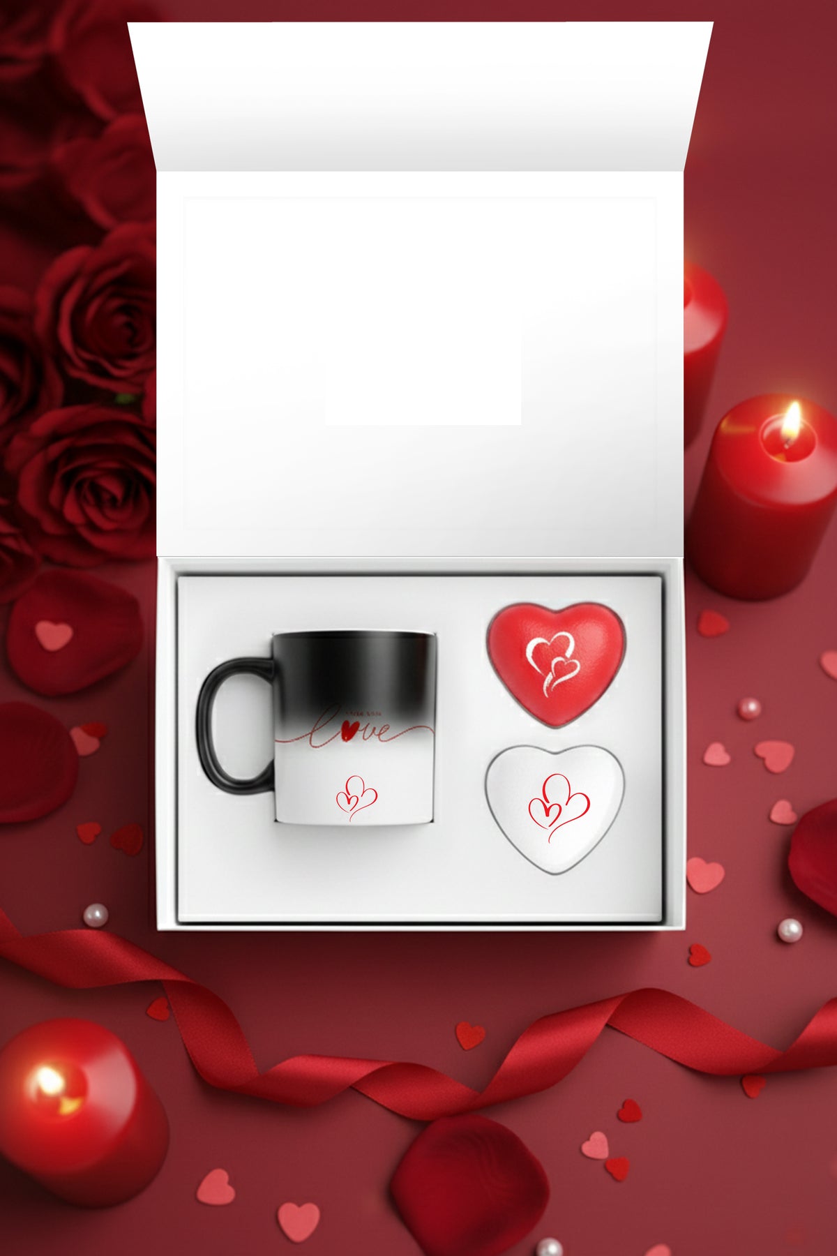 Magic Color Changing Mug & Heart Shaped Anti-Stress Balls