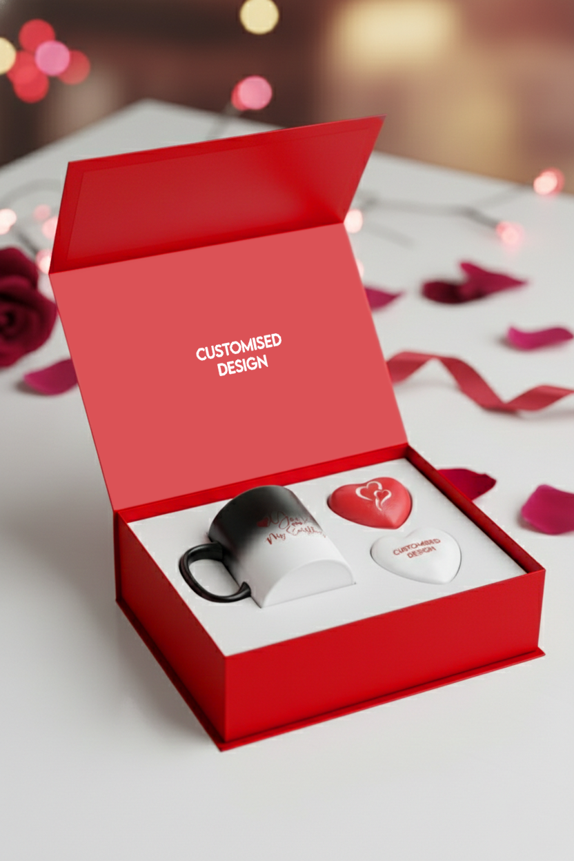 Magic Color Changing Mug & Heart Shaped Anti-Stress Balls