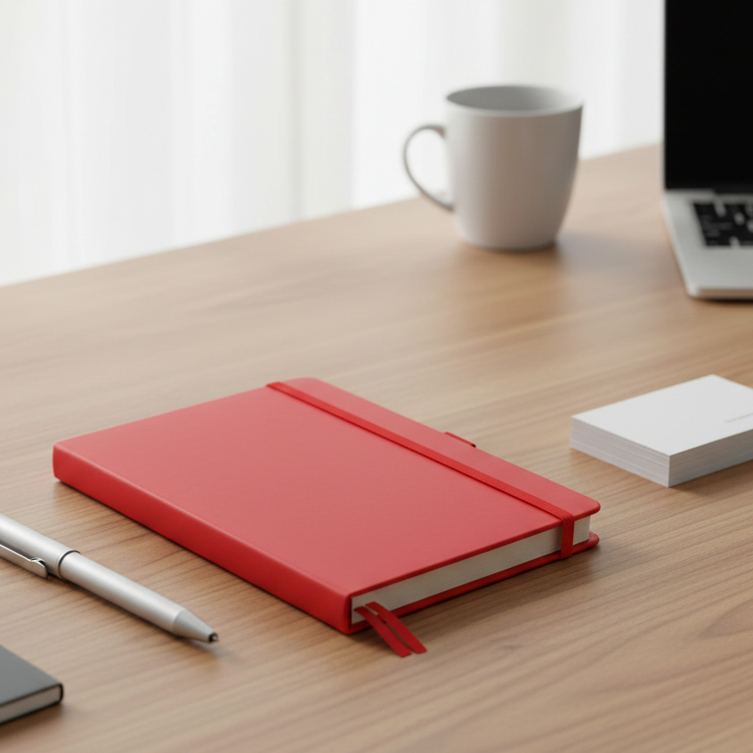 PU Notebooks with Pen Holder in A5 Size