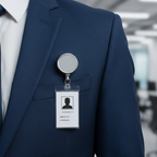 Round Metal Reel Badges for ID Cards