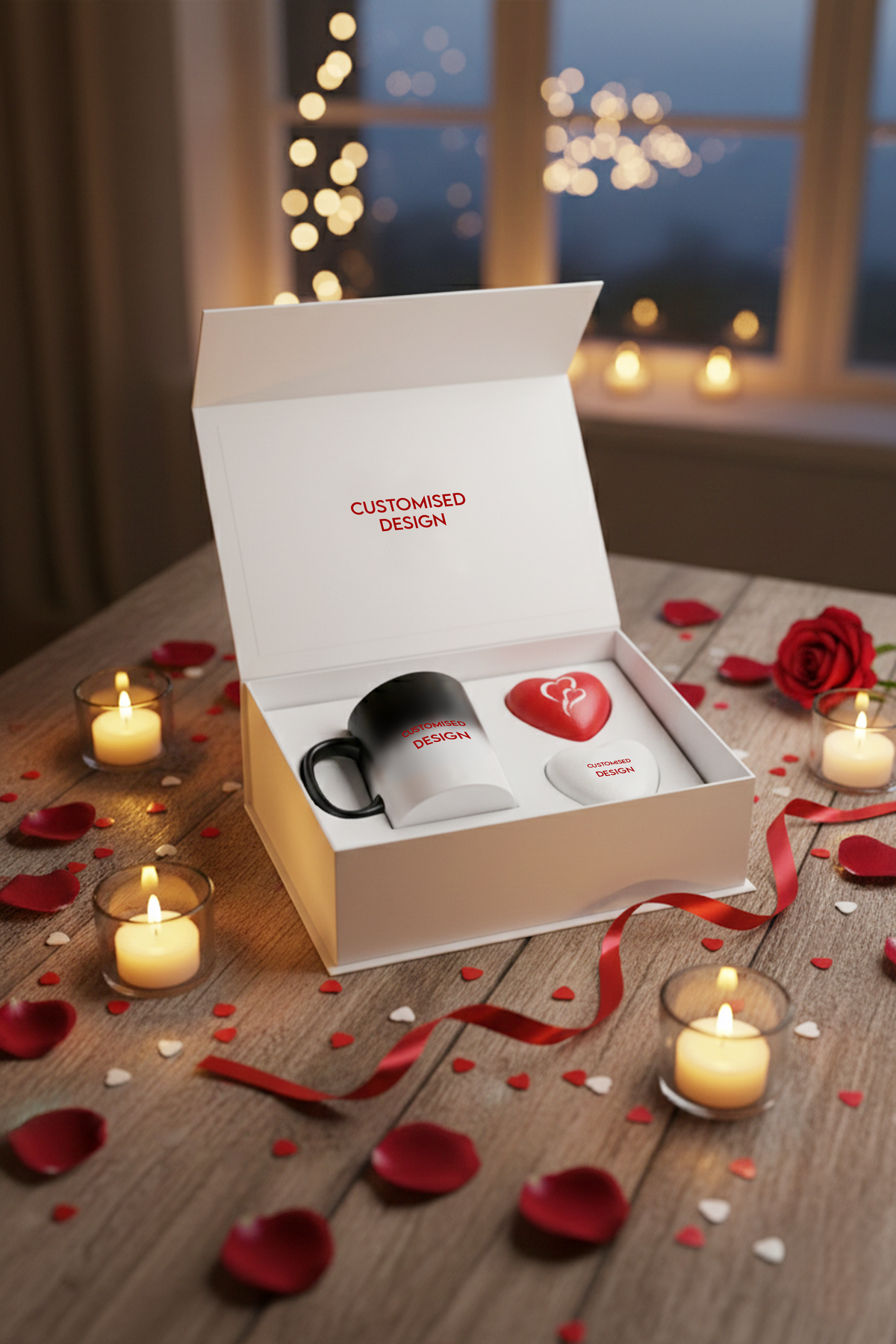 Magic Color Changing Mug & Heart Shaped Anti-Stress Balls
