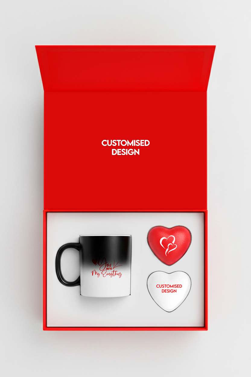 Magic Color Changing Mug & Heart Shaped Anti-Stress Balls