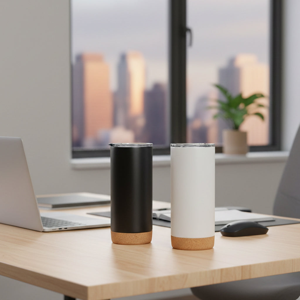 Tumbler with Cork Bottom