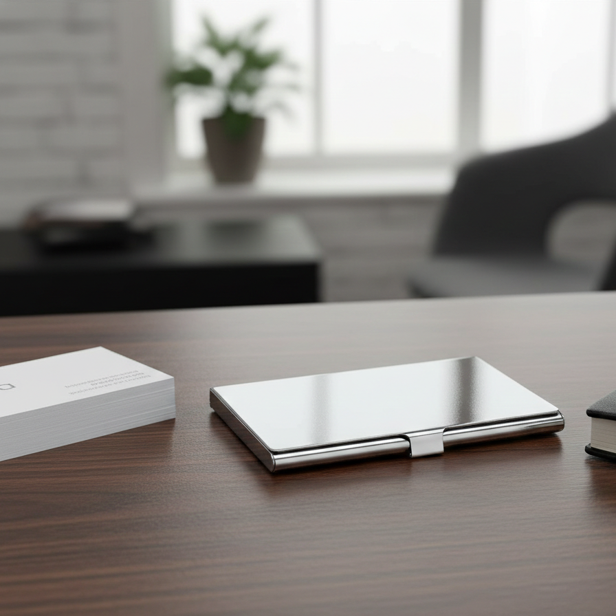 Steel Business Card Holder