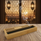 Wooden Incense Burner Holder With Drawer Includes 10 Pcs Oud Sticks