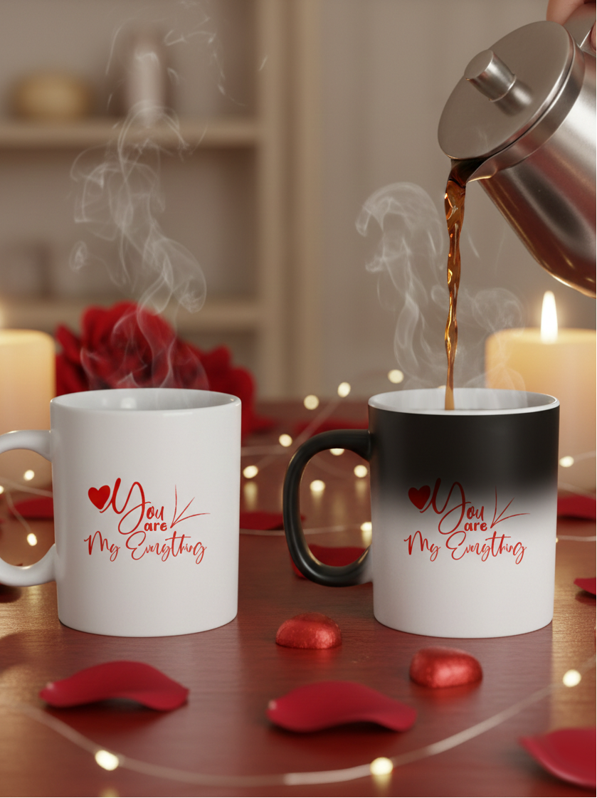 Magic Color Changing Mug & Heart Shaped Anti-Stress Balls