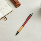 Aluminum Pen with Bamboo Grip