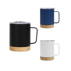Bamboo Base Stainless Steel Mug