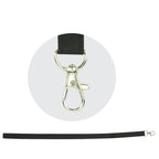 PU Leather Foldable ID Card Holder with Lace & Hook