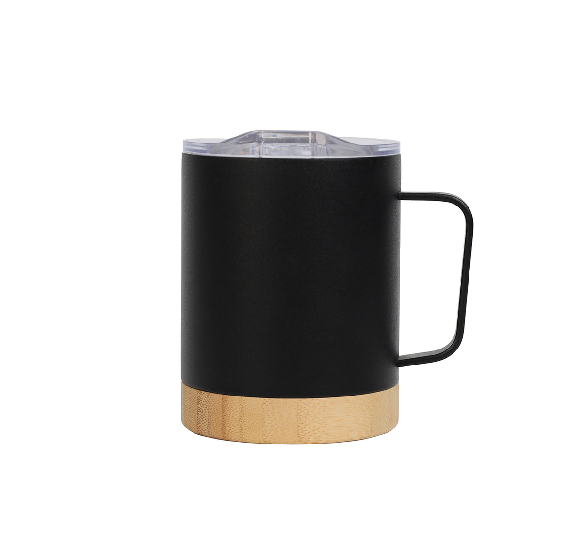 Bamboo Base Stainless Steel Mug