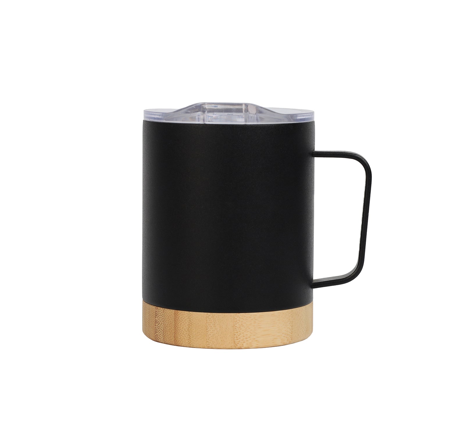 Bamboo Base Stainless Steel Mug
