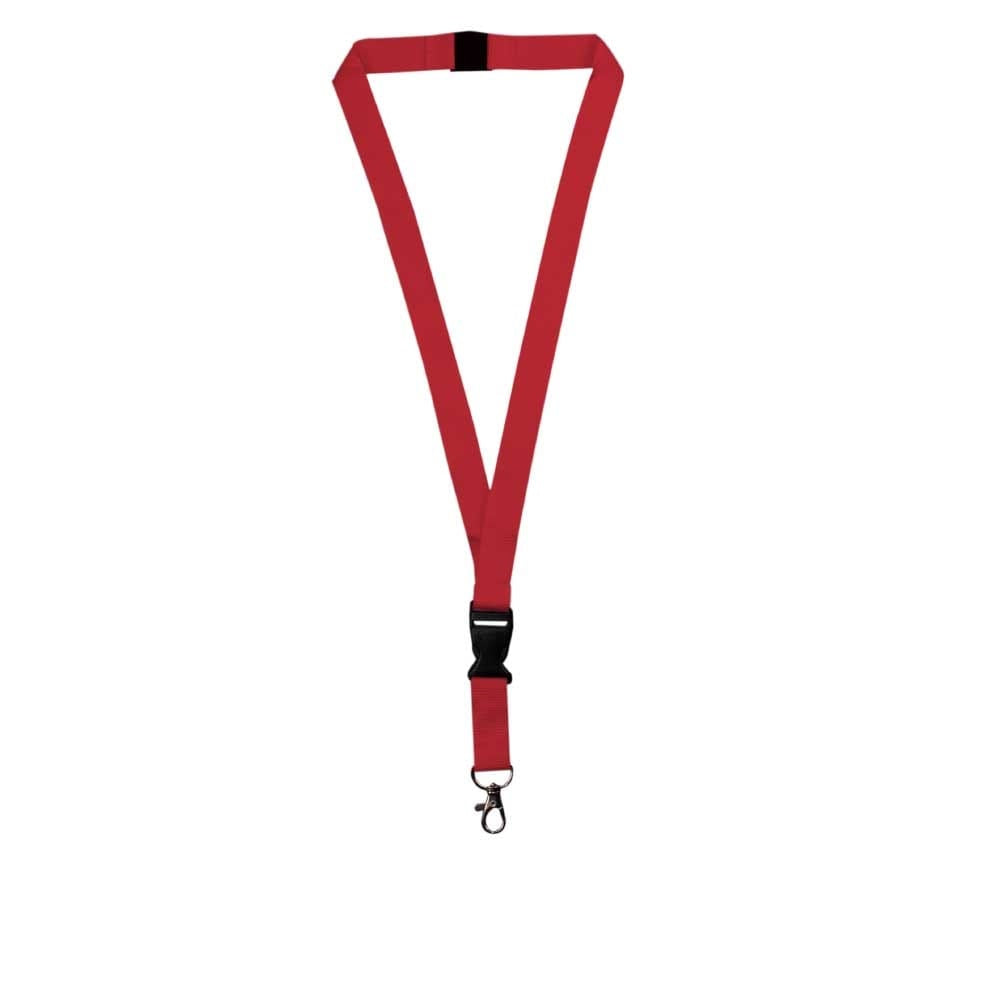 Lanyards with Hook, Safety Lock, and Buckle, 20 mm