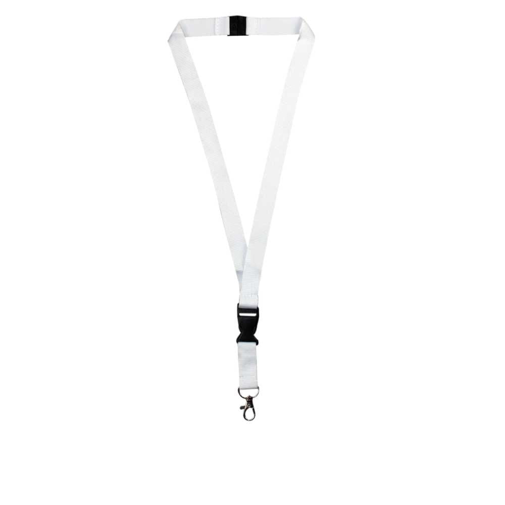 Lanyards with Hook, Safety Lock, and Buckle, 20 mm