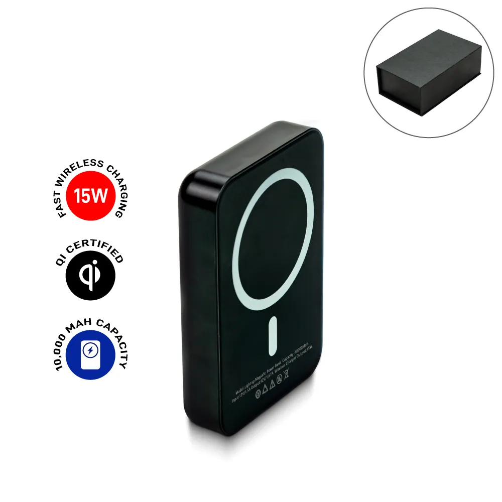 10,000mAh Light-Up MagSafe Wireless Power Bank