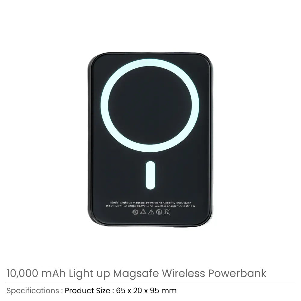 10,000mAh Light-Up MagSafe Wireless Power Bank