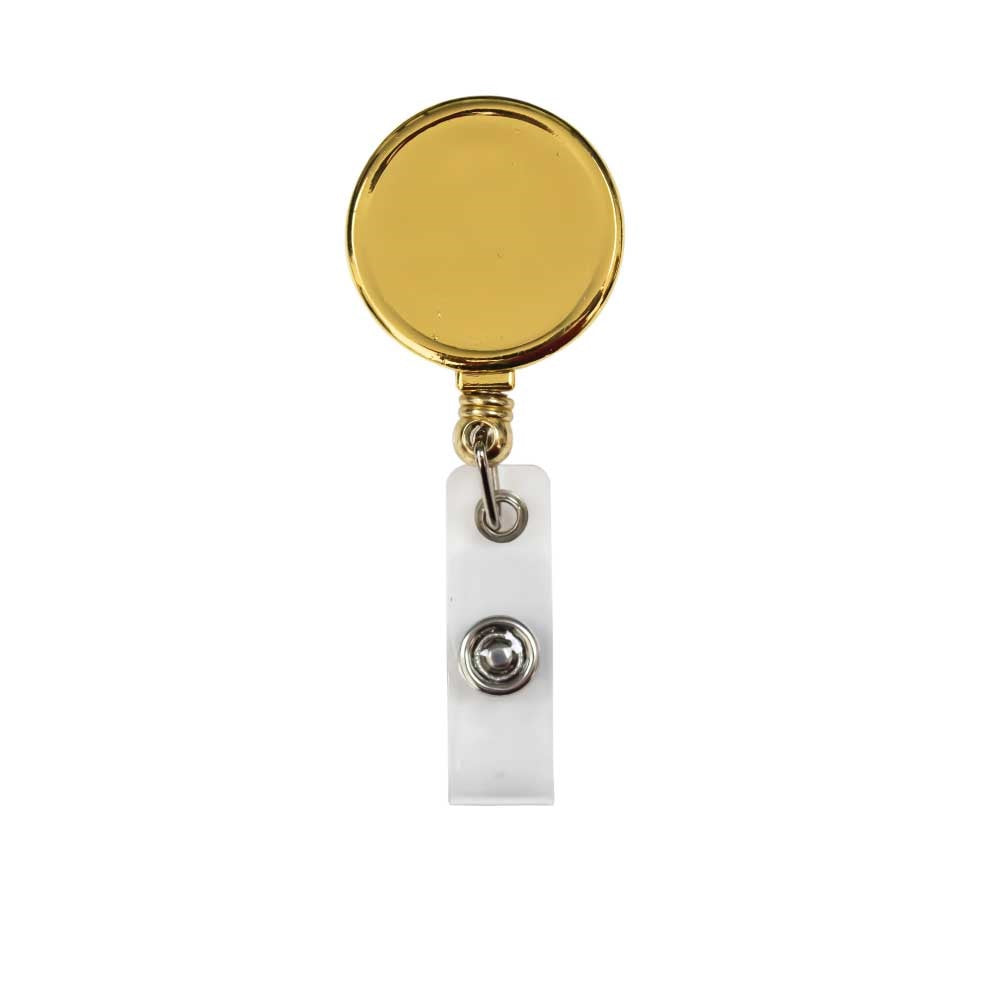 Round Metal Reel Badges for ID Cards