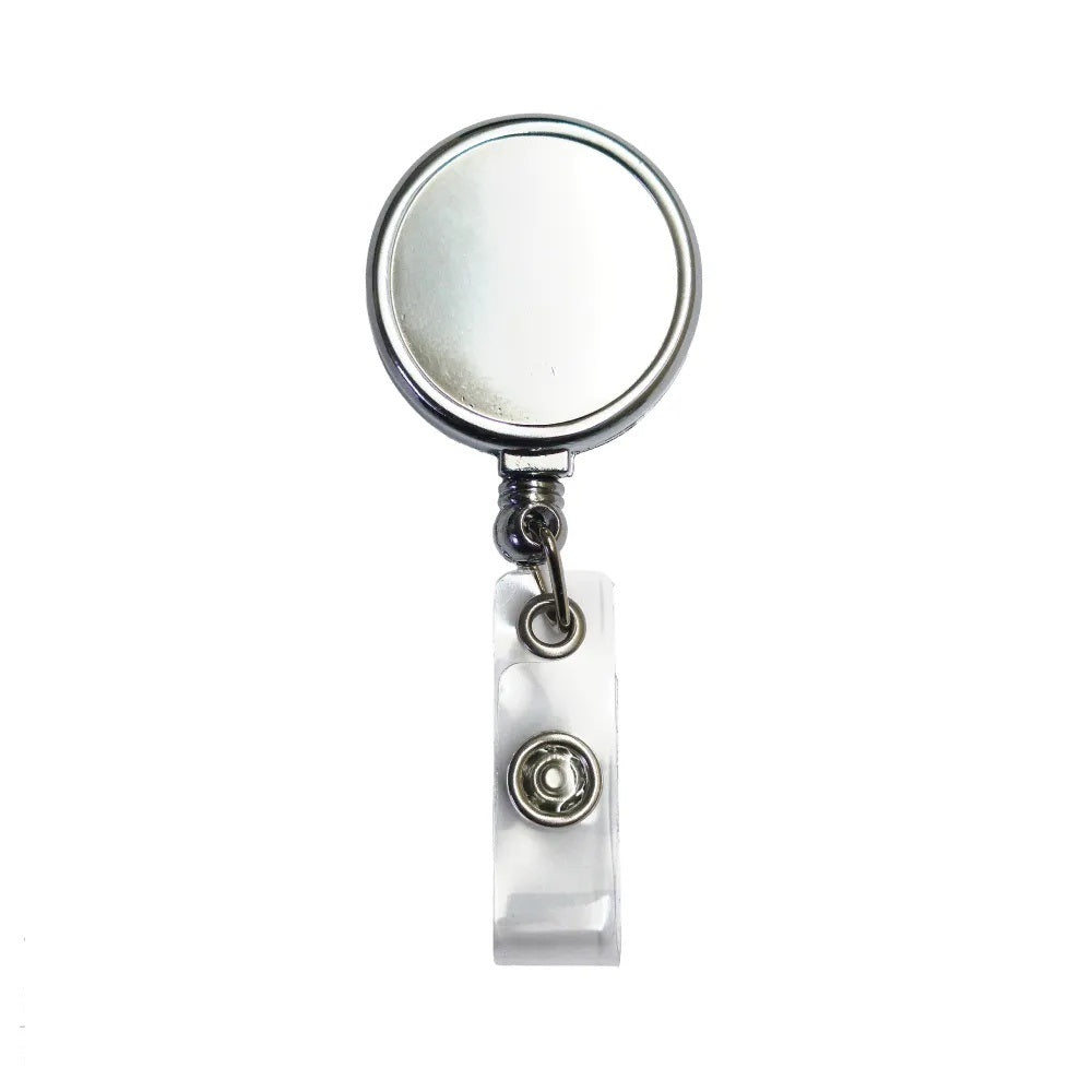 Round Metal Reel Badges for ID Cards