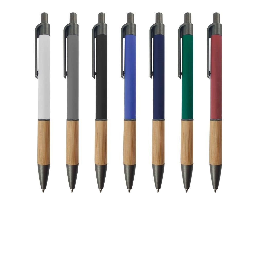 Aluminum Pen with Bamboo Grip