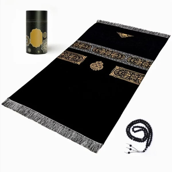Prayer mat with Tasbih in tubular box