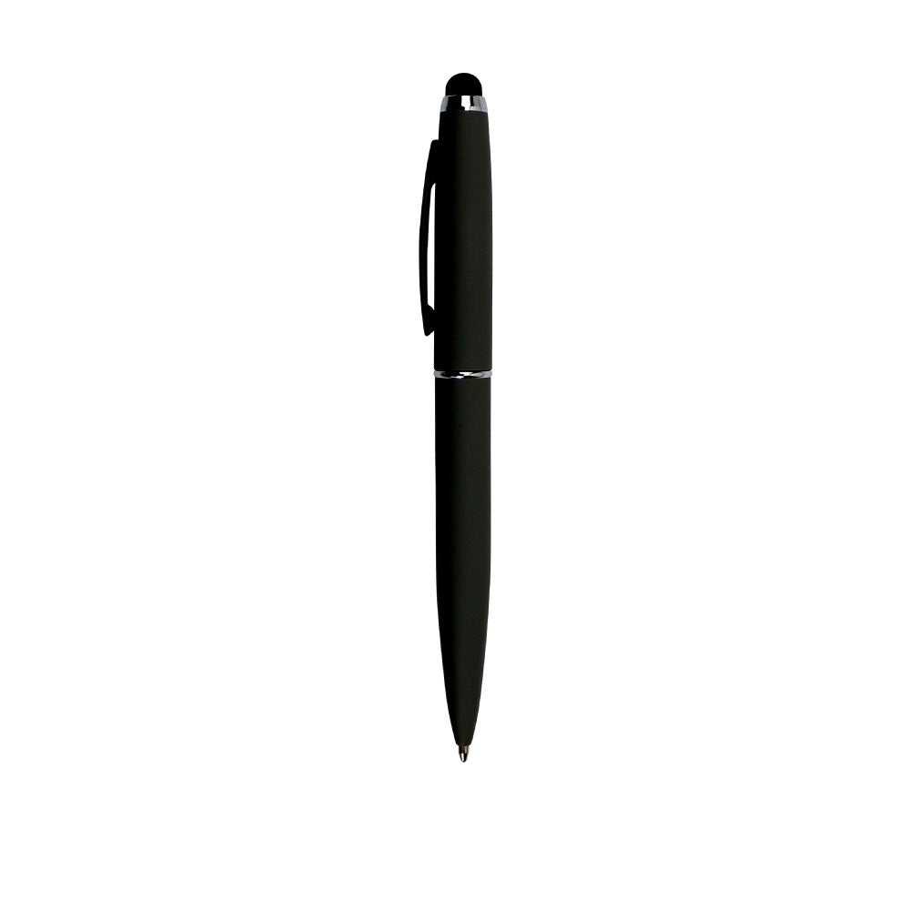 Rubberized Metal Pen with Stylus