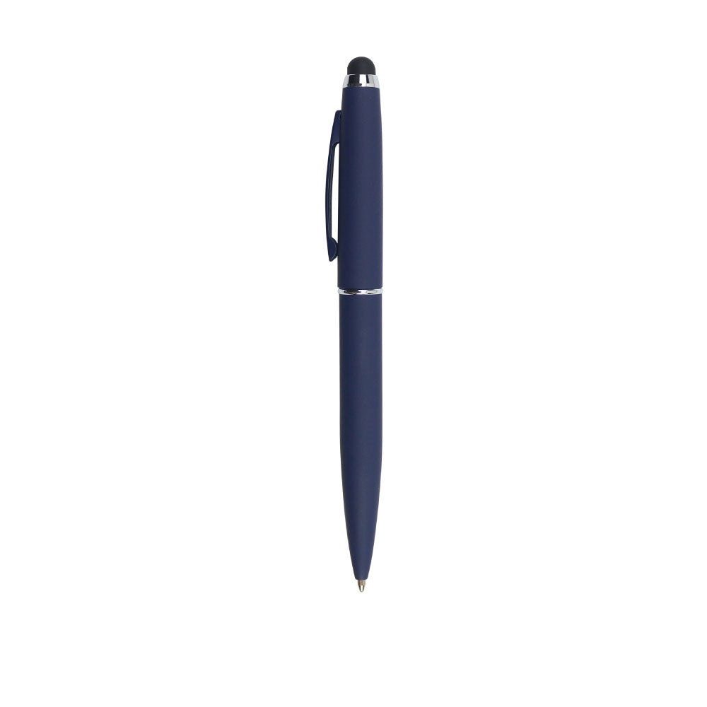 Rubberized Metal Pen with Stylus