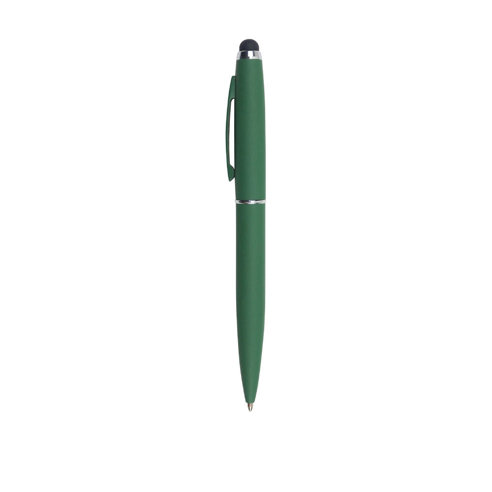 Rubberized Metal Pen with Stylus