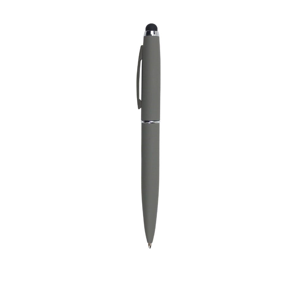 Rubberized Metal Pen with Stylus