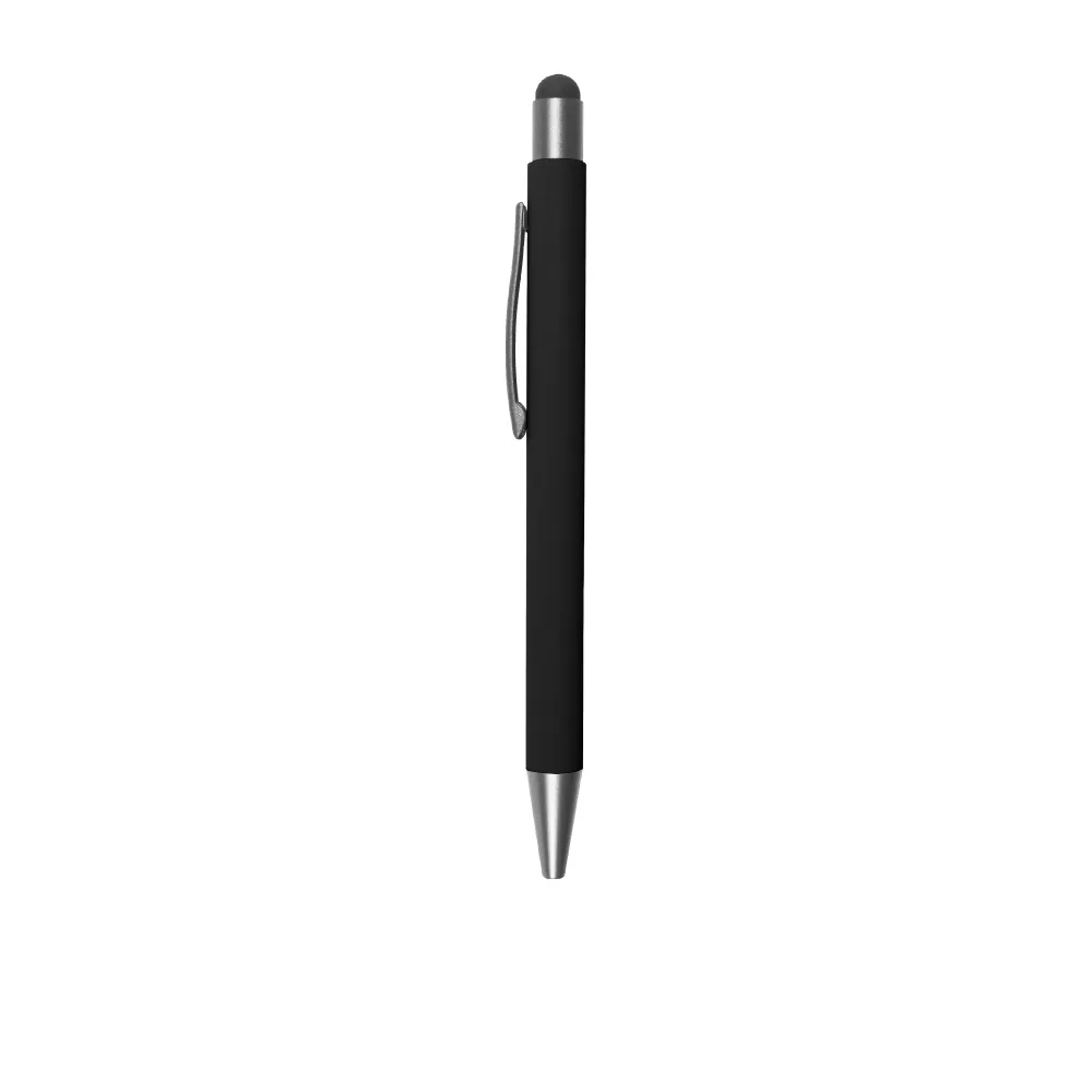 Rubberized Metal Pen with Stylus