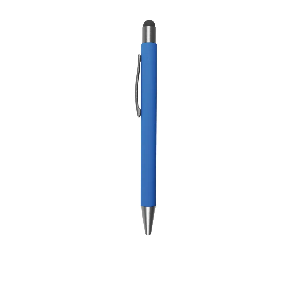 Rubberized Metal Pen with Stylus