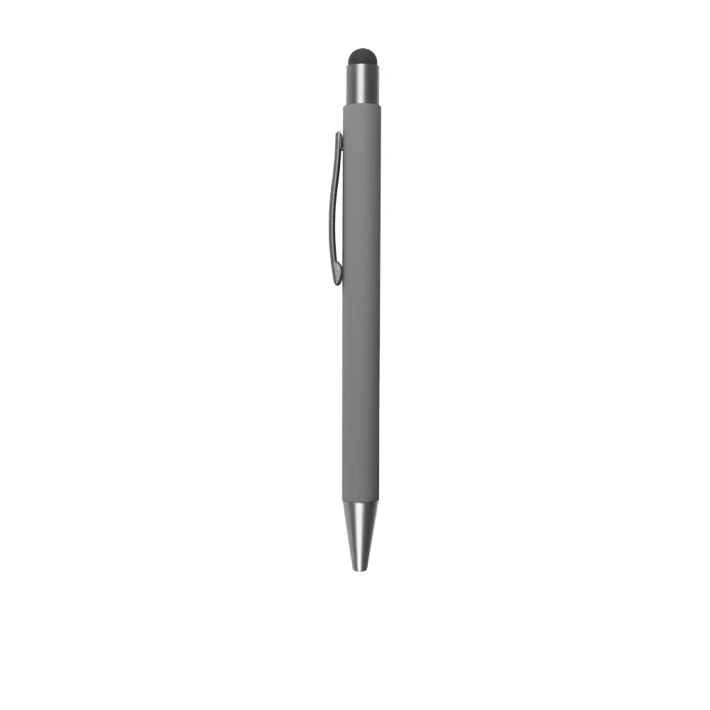 Rubberized Metal Pen with Stylus