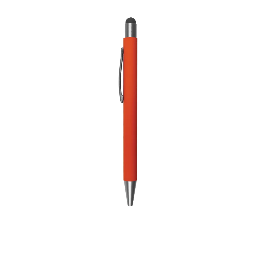 Rubberized Metal Pen with Stylus