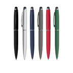 Rubberized Metal Pen with Stylus