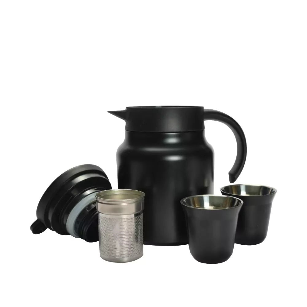 Arabic Tea &amp; Coffee Pot with Cups Set – 1000 ml