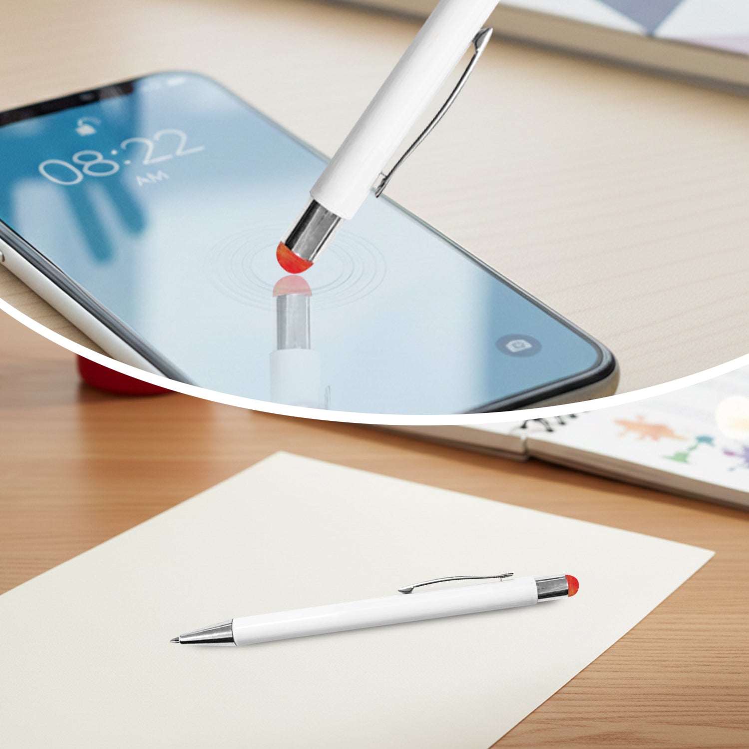 Metal pen with Stylus