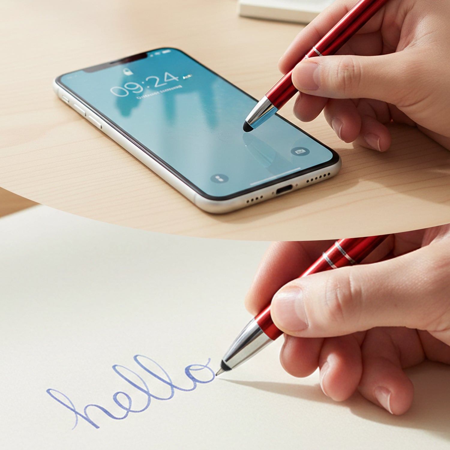 Aluminum Pen with Stylus